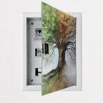 Aυτοκόλλητο ηλεκτρολογικού πίνακα 4 SEASONS TREE PAINTING