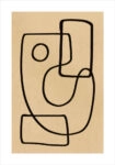 Πόστερ ABSTRACT CHALK LINE ART