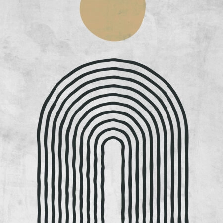 Πόστερ ABSTRACT CIRCLE AND LINES - Abstract - Αφηρημένα Sticky 2