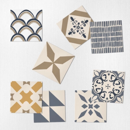 Αυτοκόλλητα Πλακάκια ABSTRACT SCANDINAVIAN SET 8 τμχ - Αυτοκόλλητα Πλακακια Sticky 1