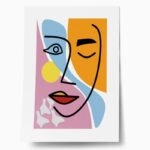 Πόστερ ABSTRACT LINE WOMAN FACE