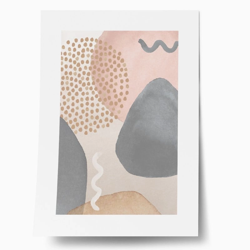 Πόστερ ABSTRACT MODERN PINK