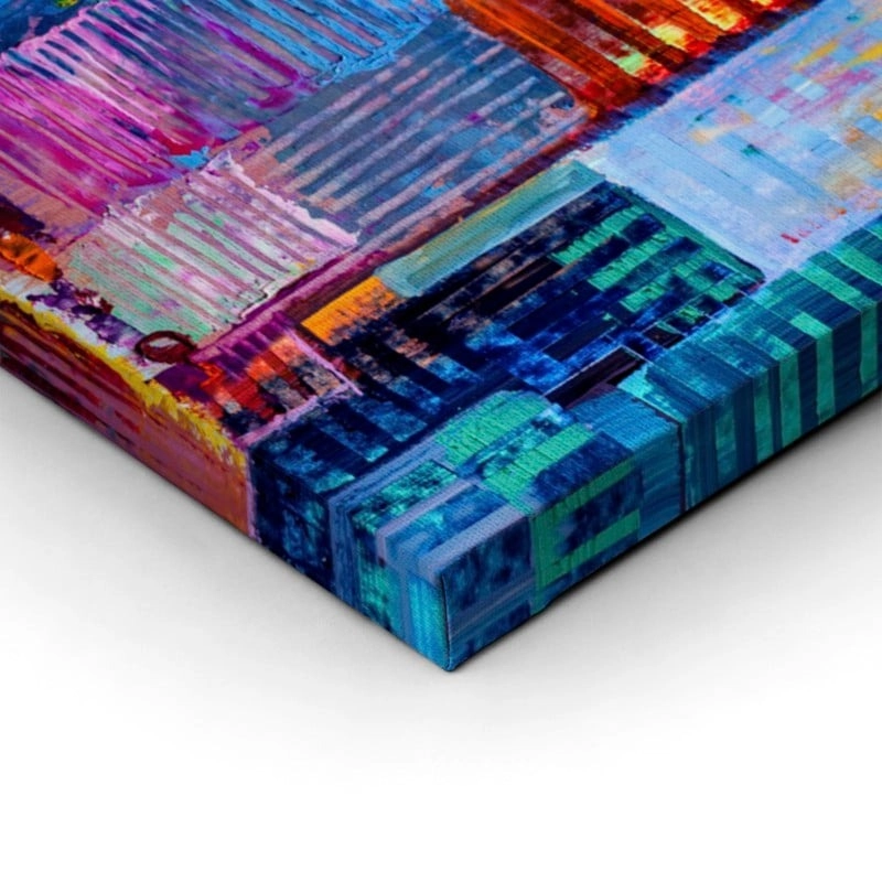 Πίνακας Πανοραμικός ABSTRACT PAINTING OF URBAN SKYSCRAPERS