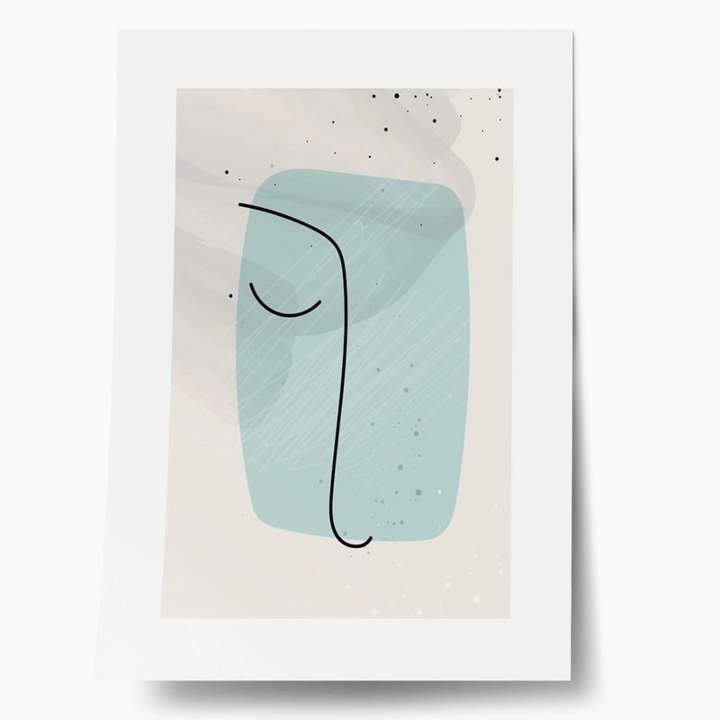 Πόστερ ABSTRACT PASTEL FACE