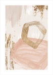 Πόστερ ACRYLIC PAINT GOLD AND PINK