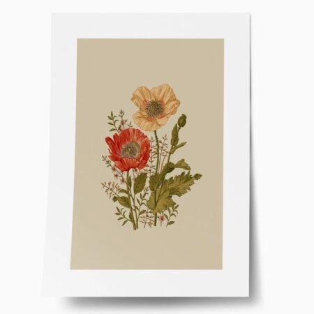 Πόστερ BAROQUE FLOWERS - Botanical - Λουλούδια Sticky 1