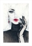 Πόστερ BEAUTIFUL WOMAN WATERCOLOR