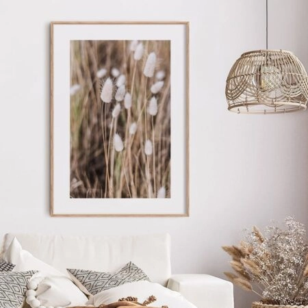Πόστερ BEIGE FIELD - Botanical - Λουλούδια