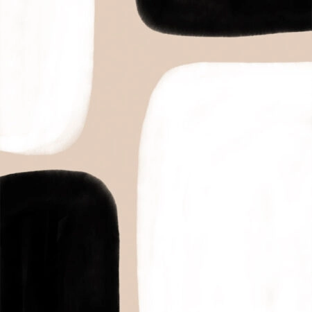 Πόστερ BLACK AND WHITE MINIMALIST ILLUSTRATION - Abstract - Αφηρημένα Sticky 2