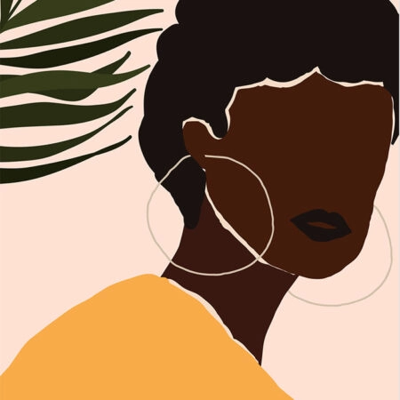 Πόστερ BLACK WOMAN ILLUSTRATION - Πορτραιτα - Φιγουρες Sticky 2