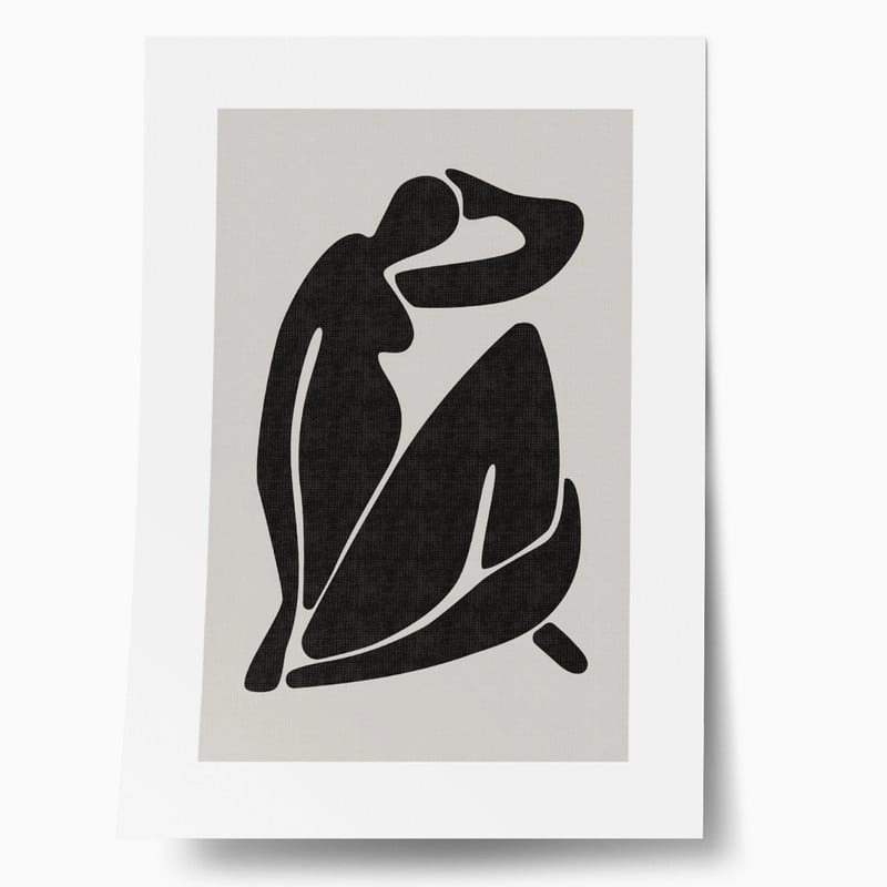Πόστερ BLACK FEMALE SILHOUETTE