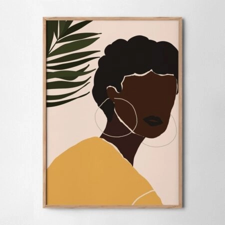 Πόστερ BLACK WOMAN ILLUSTRATION - Πορτραιτα - Φιγουρες