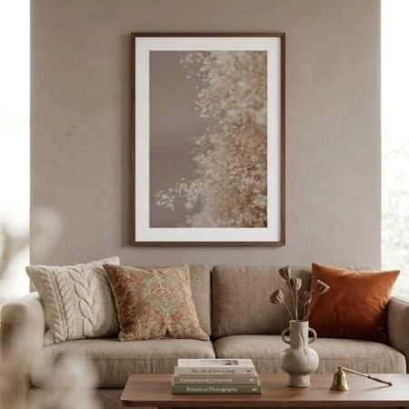 Πόστερ BLURRED WHITE FLOWERS - Botanical - Λουλούδια Sticky 3