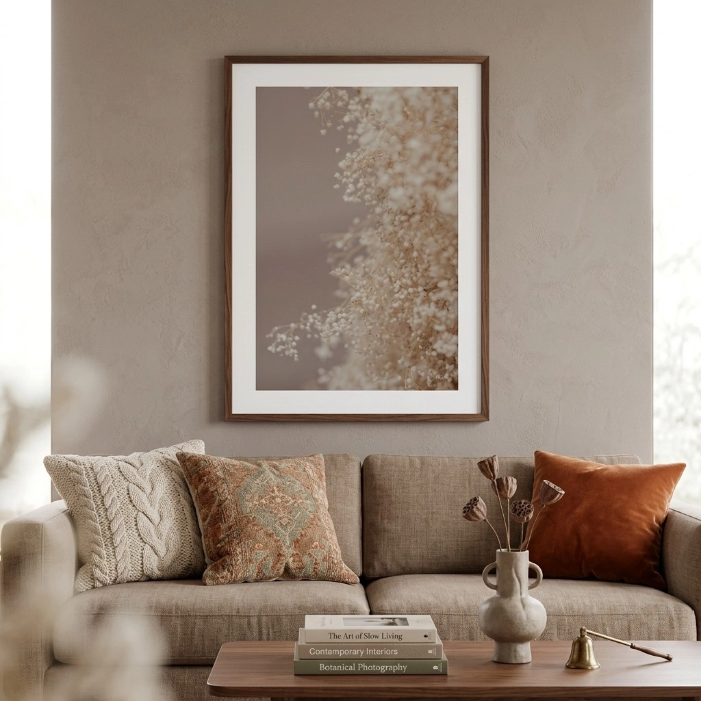 Πόστερ BLURRED WHITE FLOWERS