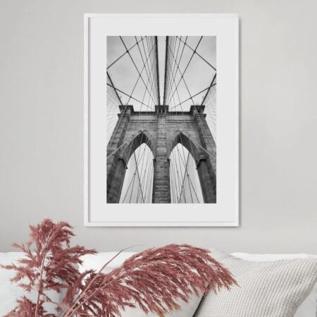 Πόστερ BROOKLYN BRIDGE BW - Abstract - Αφηρημένα