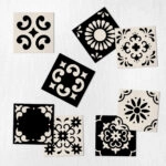 Αυτοκόλλητα Πλακάκια CLASSIC BLACK VINTAGE SET 8 τμχ