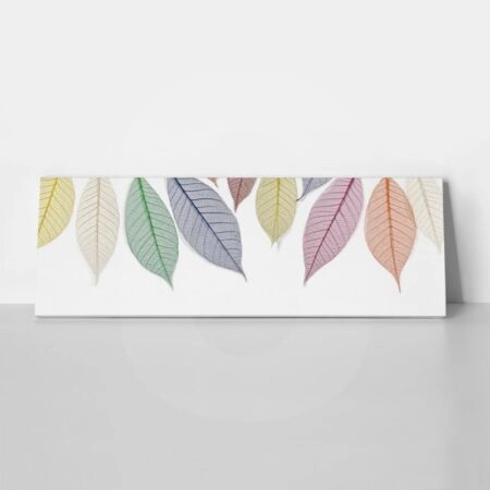 Πίνακας σε καμβά Πανοραμικός COLORFUL LEAVES - Botanical - Φυτα Sticky 1