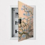 Aυτοκόλλητο ηλεκτρολογικού πίνακα VAN GOGH - ALMOND BLOSSOM PASTEL PEACH