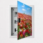 Αυτοκόλλητο ηλεκτρολογικού πίνακα FLOWER MEADOW
