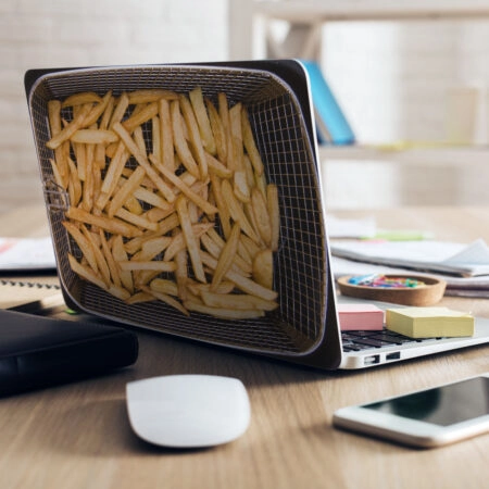 Αυτοκόλλητο Laptop FRIES - Laptops Sticky 1