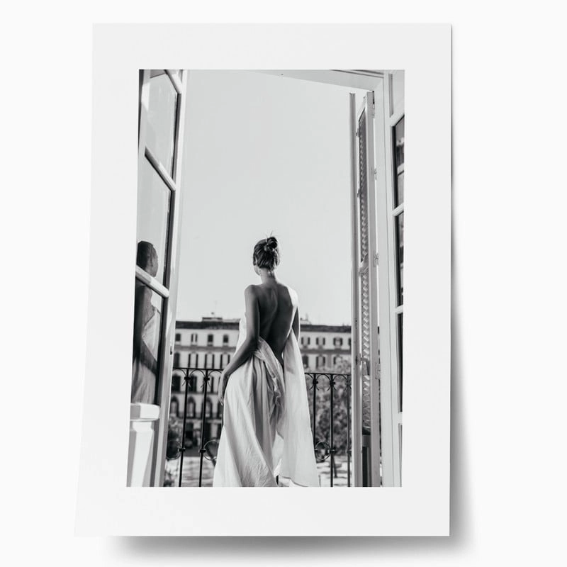 Πόστερ GIRL IN BALCONY