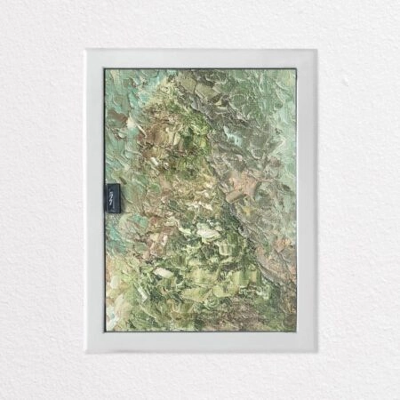 Aυτοκόλλητο ηλεκτρολογικού πίνακα GREEN ABSTRACT PALETTE KNIFE - Αυτοκολλητα για ηλεκτρολογικούς πίνακες
