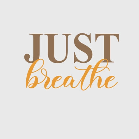 Πόστερ JUST BREATH - Φρασεις - Κείμενο Sticky 2