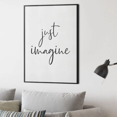 Πόστερ JUST IMAGINE - Φρασεις - Κείμενο