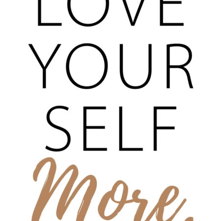 Πόστερ LOVE YOURSELF MORE - Φρασεις - Κείμενο Sticky 2