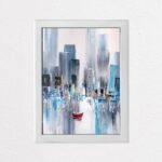 Aυτοκόλλητο ηλεκτρολογικού πίνακα MANHATTAN BAY OIL PAINTING