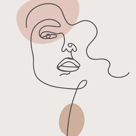 Πόστερ MINIMAL LINE PORTRAIT - Abstract - Αφηρημένα Sticky 2