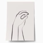 Πόστερ MINIMALIST HANDS LINE ART