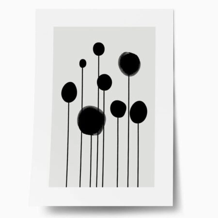 Πόστερ MINIMAL FLOWERS - Abstract - Αφηρημένα Sticky 1