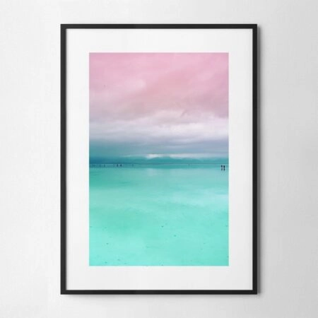 Πόστερ MINIMAL PINK AND CYAN - Τοπια - Φυση