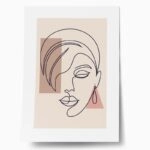 Πόστερ MINIMAL WOMAN FACE