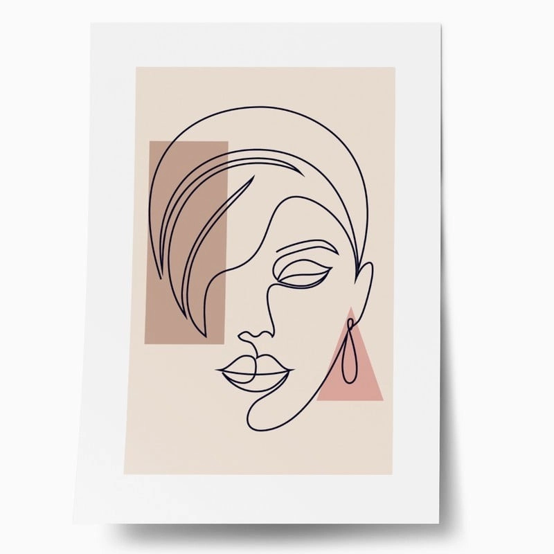 Πόστερ MINIMAL WOMAN FACE