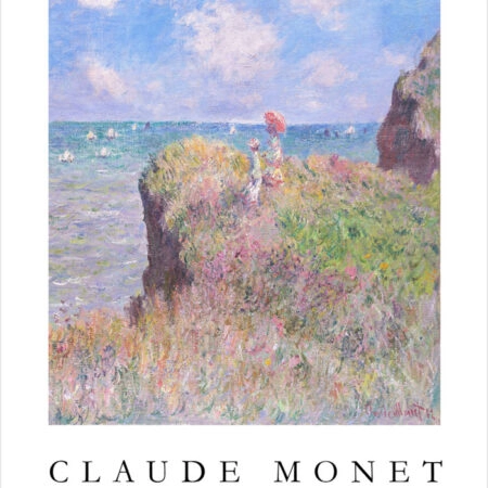 Πόστερ MONET - THE CLIFF WALK AT POURVILLE - Διασημοι Ζωγραφοι Sticky 2