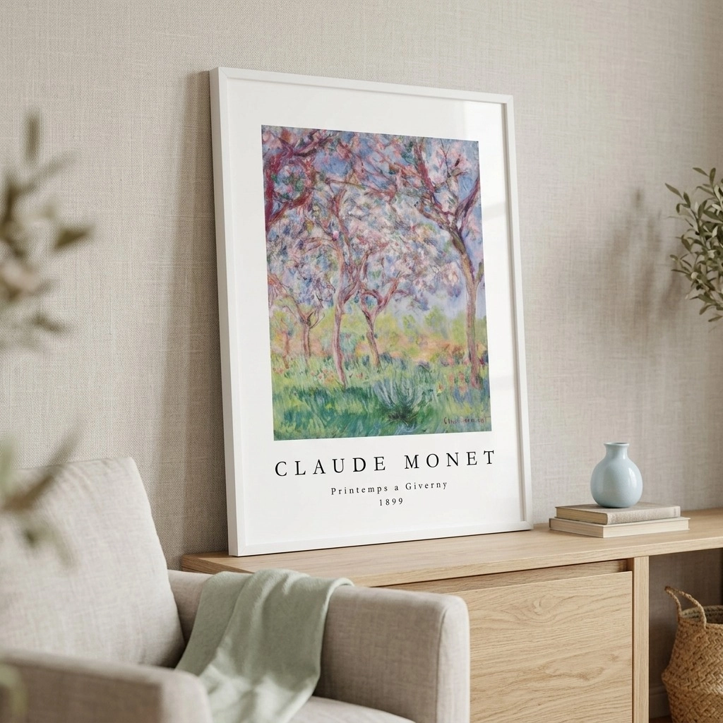Πόστερ MONET - PRINTEMPS A GIVERNY