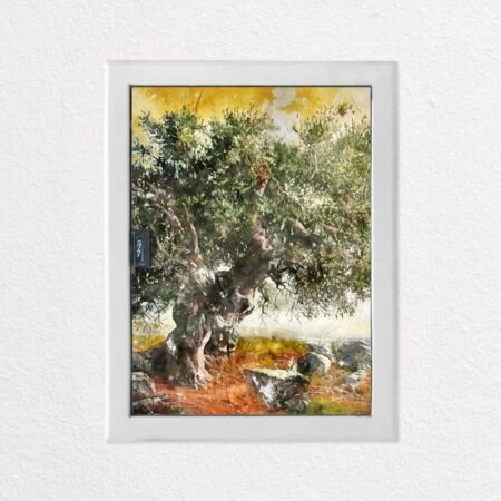 Aυτοκόλλητο ηλεκτρολογικού πίνακα OLIVE TREE PAINTING - Αυτοκολλητα για ηλεκτρολογικούς πίνακες