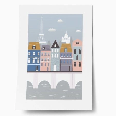 Πόστερ PARIS ILLUSTRATION - Πολεις - Χαρτες Sticky 1