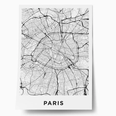 Πόστερ PARIS MAP - Πολεις - Χαρτες Sticky 1
