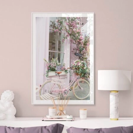 Πόστερ PINK BICYCLE - Πολεις - Χαρτες