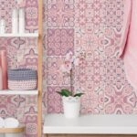 Αυτοκόλλητα Πλακάκια PINK CLASSIC SET 8 τμχ