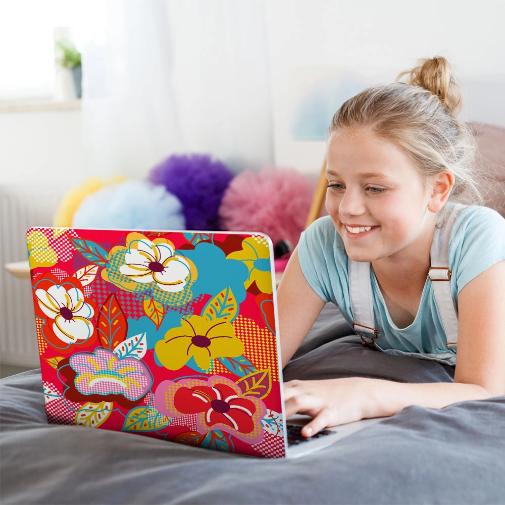 Αυτοκόλλητο Laptop POP FLOWERS