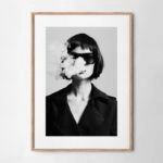 Πόστερ PORTRAIT OF WOMAN SMOKING