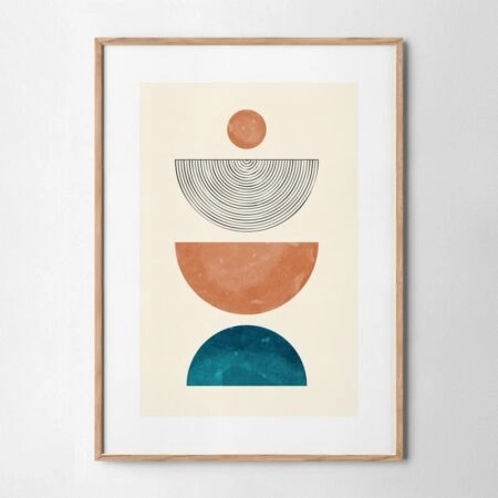 Πόστερ SEMICIRCLES - Abstract - Αφηρημένα Sticky 3
