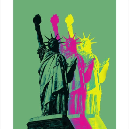 Πόστερ STYLISH STATUE OF LIBERTY - Abstract - Αφηρημένα Sticky 2