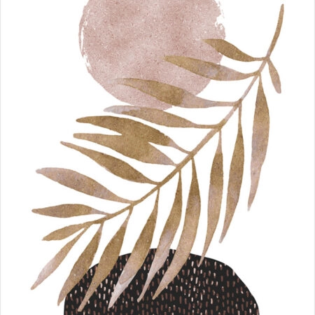 Πόστερ SUN WITH LEAF - Botanical - Λουλούδια Sticky 6