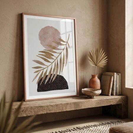 Πόστερ SUN WITH LEAF - Botanical - Λουλούδια