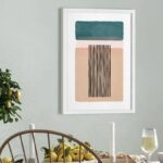 Πόστερ TURQUOISE AND PINK ABSTRACT